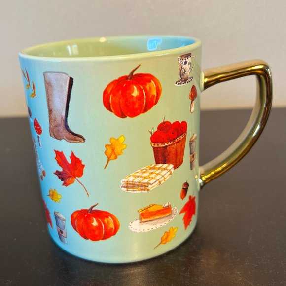 Ciroa LET’S GIVE THANKS Stoneware Mug ~ All Things Autumn ~ Thanksgiving - Picture 1 of 8